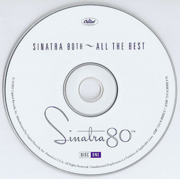 Frank Sinatra : Sinatra 80th (All The Best) (2xCD, Comp)