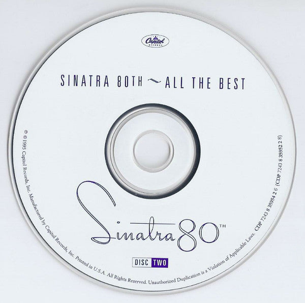 Frank Sinatra : Sinatra 80th (All The Best) (2xCD, Comp)