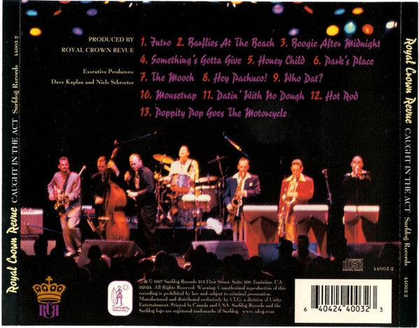 Royal Crown Revue : Caught In The Act (Live) (CD, Album)