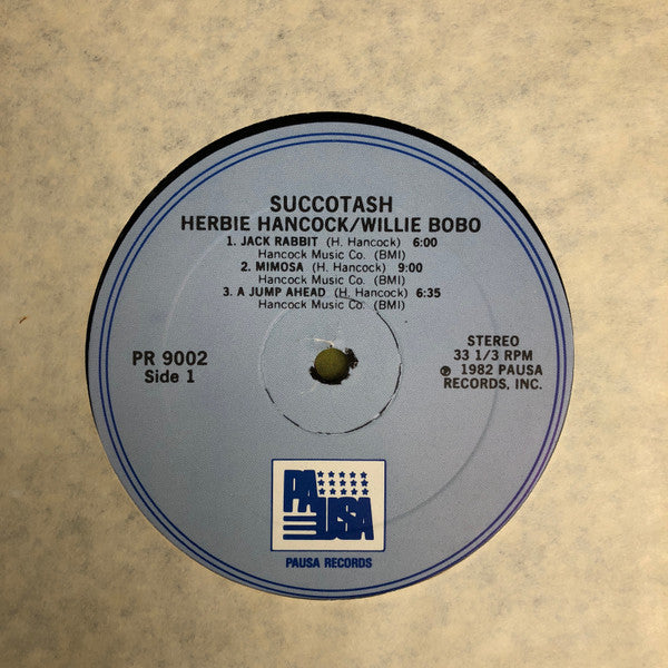 Herbie Hancock / Willie Bobo : Succotash (LP, Album, RE)