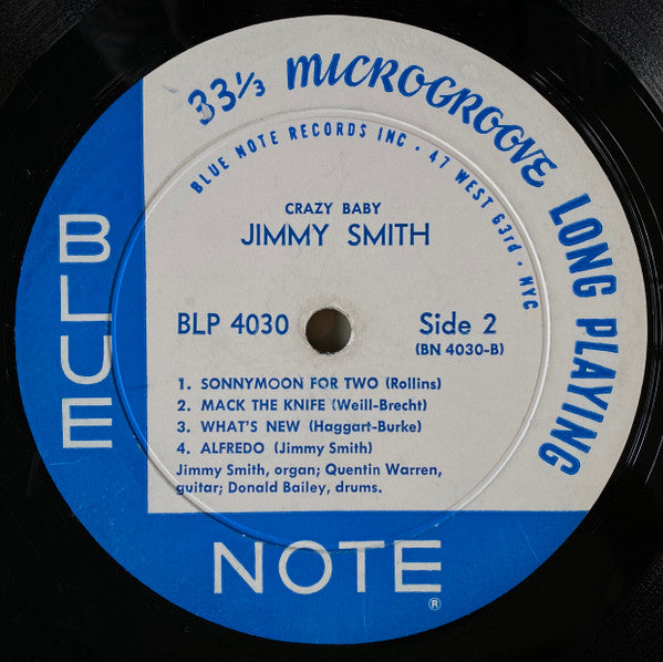 Jimmy Smith : Crazy! Baby (LP, Album, Mono)