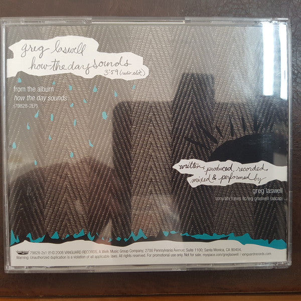 Greg Laswell : How The Day Sounds (CD, Single, Promo)