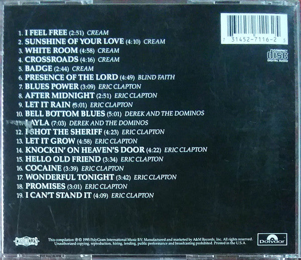 Eric Clapton : The Cream Of Clapton (CD, Comp, Club, RM, DAD)