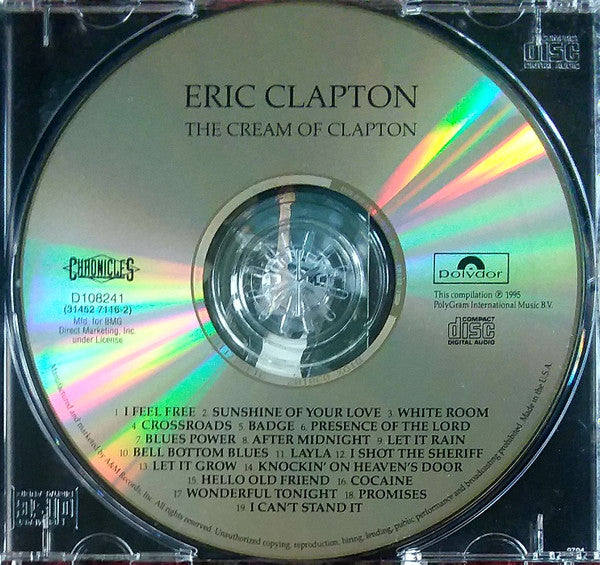 Eric Clapton : The Cream Of Clapton (CD, Comp, Club, RM, DAD)