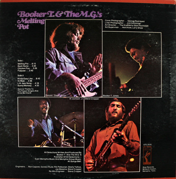 Booker T & The MG's : Melting Pot (LP, Album, Ter)