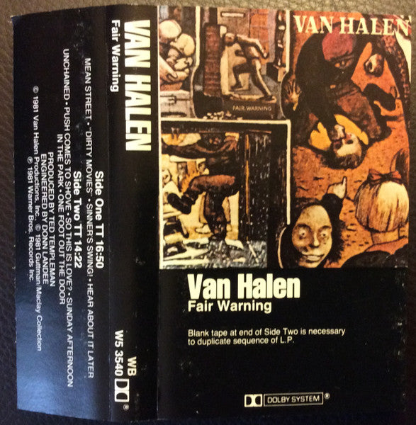 Van Halen : Fair Warning (Cass, Album)