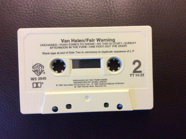 Van Halen : Fair Warning (Cass, Album)