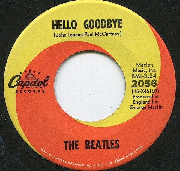 The Beatles : Hello Goodbye (7", Single, Scr)