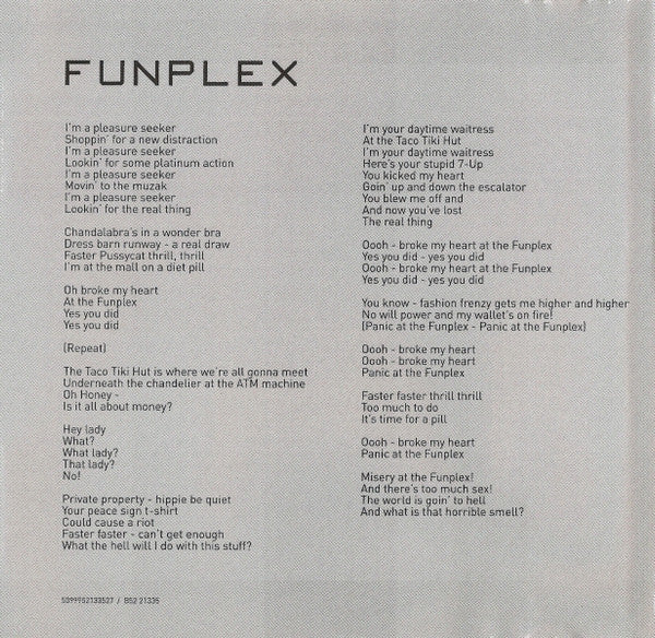The B-52's : Funplex (CD, Maxi, Promo)