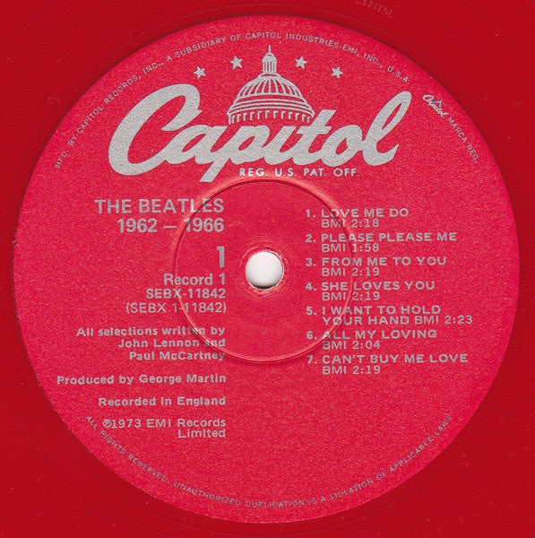 The Beatles : 1962-1966 (2xLP, Comp, Ltd, RE, Red)