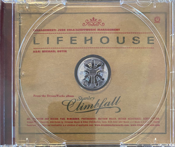 Lifehouse : Spin (CD, Single, Promo)