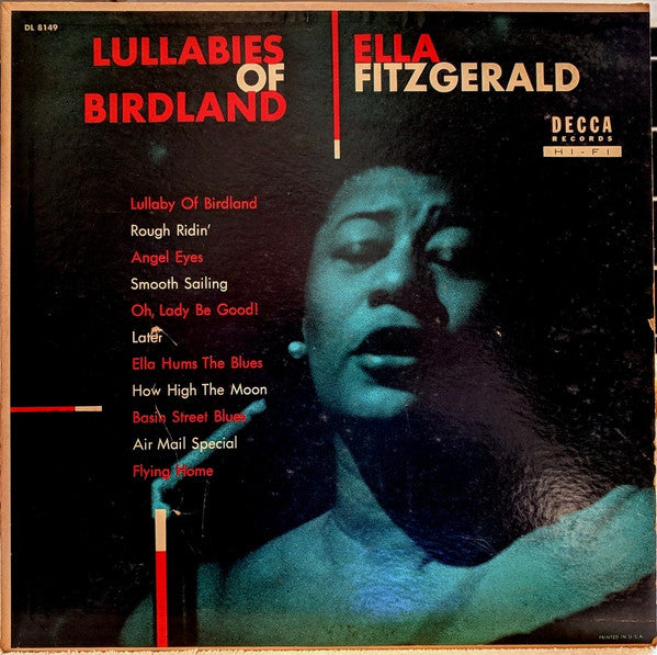Ella Fitzgerald : Lullabies Of Birdland (LP, Album, Comp, Mono, RP)