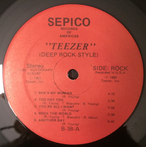Teezer : Fans “Autograph Album” Collectors Issue No. 1 (LP, Ltd)