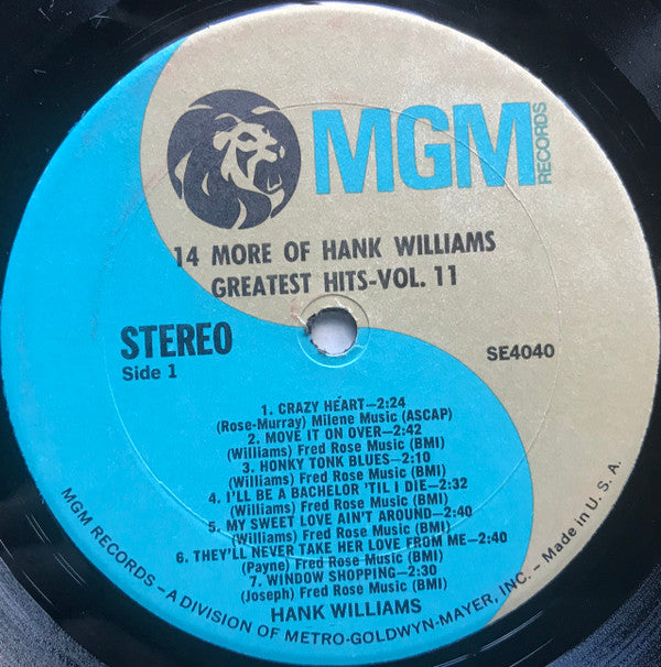 Hank Williams : 14 More Of Hank Williams' Greatest Hits Vol. II (LP, Comp, RE)