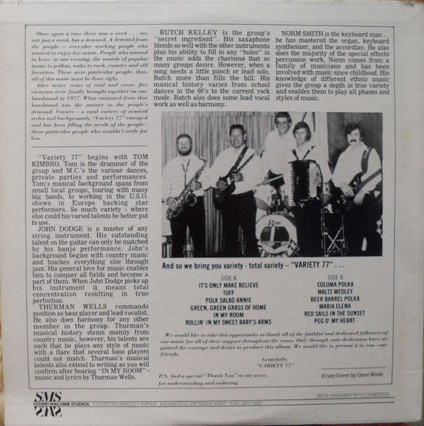 Variety '77'* : Something For Everyone (LP, Album)