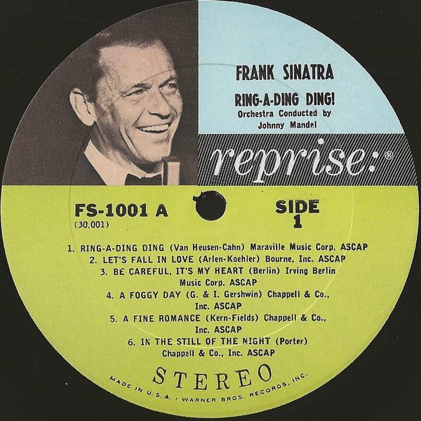 Frank Sinatra : Ring-A-Ding Ding! (LP, Album, RE)