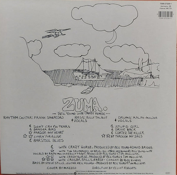 Neil Young With  Crazy Horse : Zuma (LP, Album, RE)