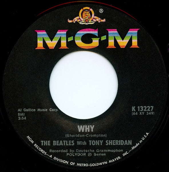 The Beatles With Tony Sheridan : Why (7", Single)