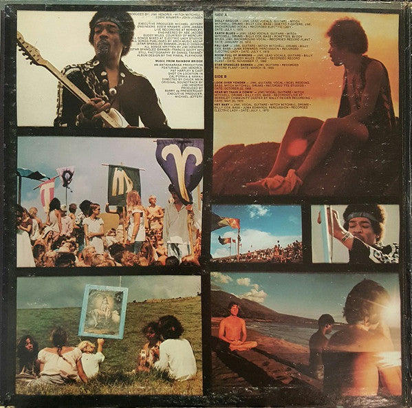 Jimi Hendrix : Rainbow Bridge - Original Motion Picture Sound Track (LP, Album, Gat)