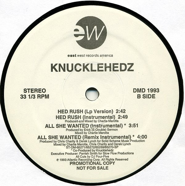 Knucklehedz : All She Wanted / Hed Rush (12", Promo)