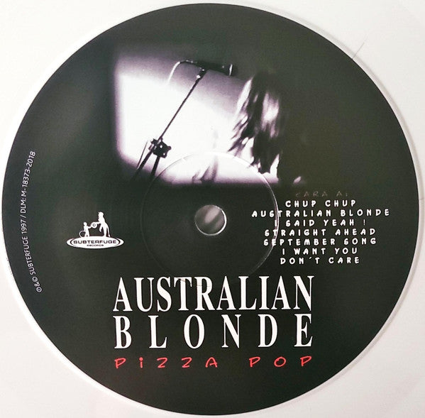 Australian Blonde : Pizza Pop (LP, Album, Ltd, RE, Whi)
