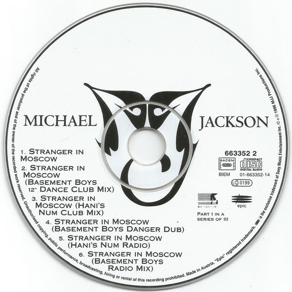 Michael Jackson : Stranger In Moscow (CD, Maxi, CD1)