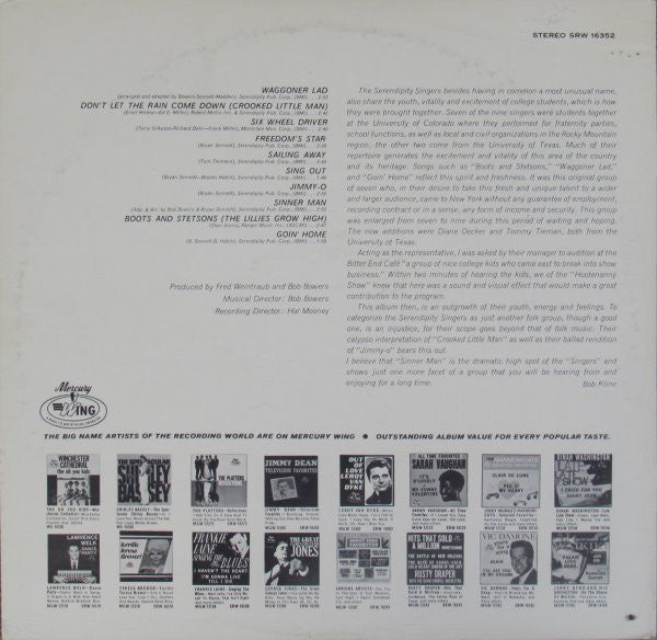 The Serendipity Singers : Serendipity! (LP, Album, RE, RP)