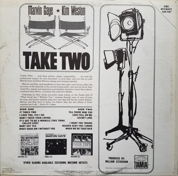 Marvin Gaye & Kim Weston : Take Two (LP, Album, Mono, Hol)