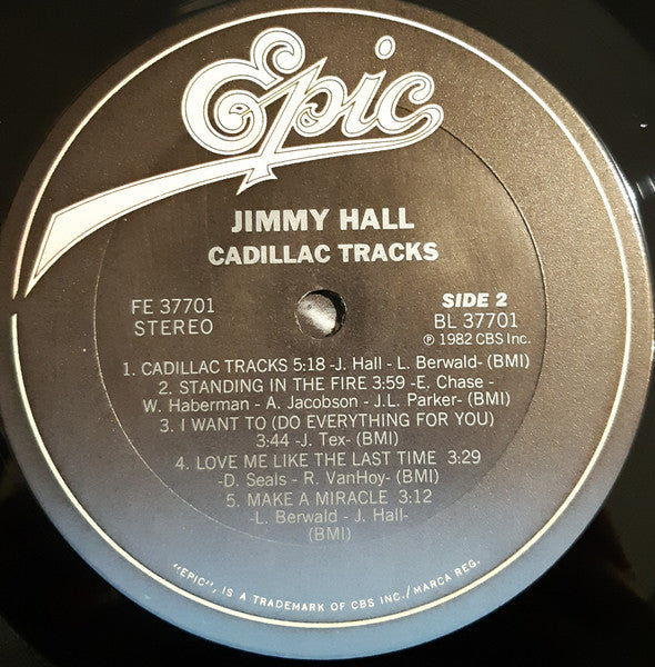 Jimmy Hall : Cadillac Tracks (LP, Album, Ter)