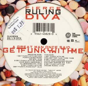 Fierce Ruling Diva : A Great Man Once Said... Get Funky With Me (12", Maxi)
