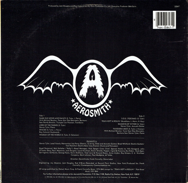 Aerosmith : Get Your Wings (LP, Album, RE, Car)