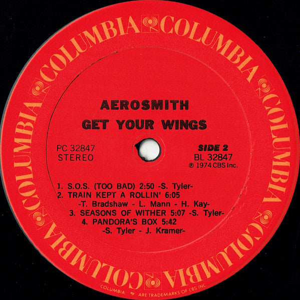 Aerosmith : Get Your Wings (LP, Album, RE, Car)