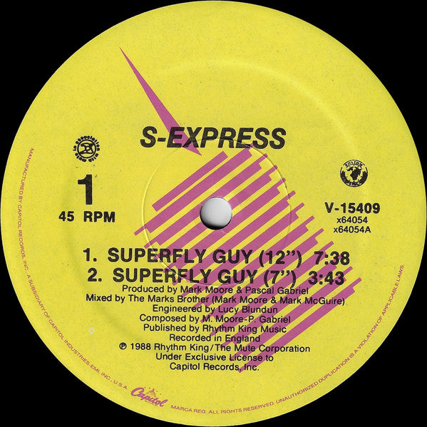 S'Express : Superfly Guy (12")