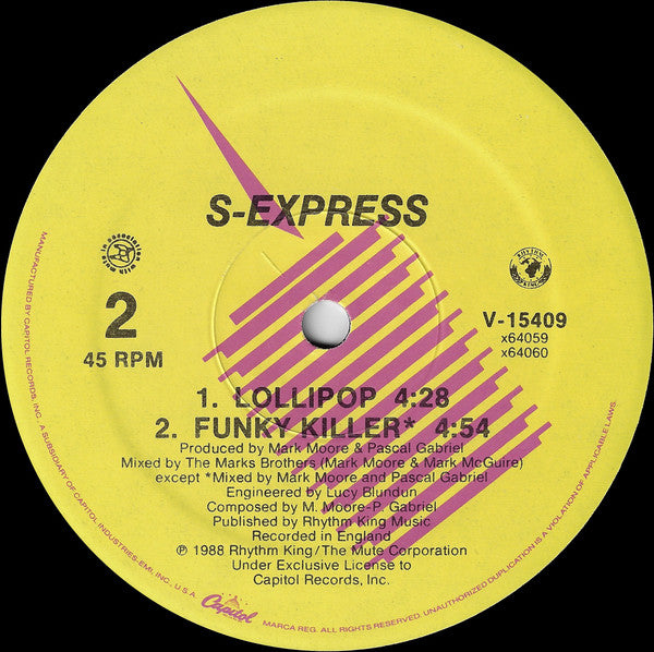 S'Express : Superfly Guy (12")