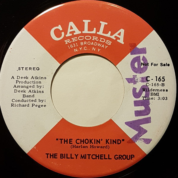 The Billy Mitchell Group : Oh Happy Day / The Chokin' Kind (7", Single, Promo)