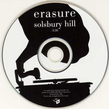 Erasure : Solsbury Hill (CD, Single, Promo)