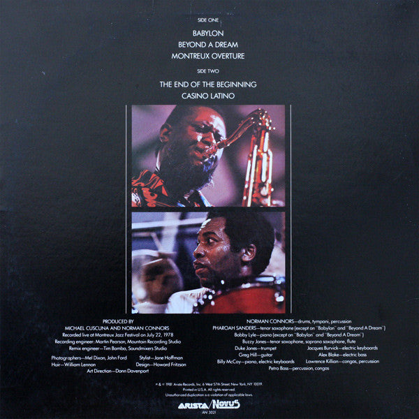 Pharoah Sanders & Norman Connors : Beyond A Dream (LP, Album)