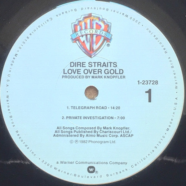 Dire Straits : Love Over Gold (LP, Album, RM, RP, RTI)