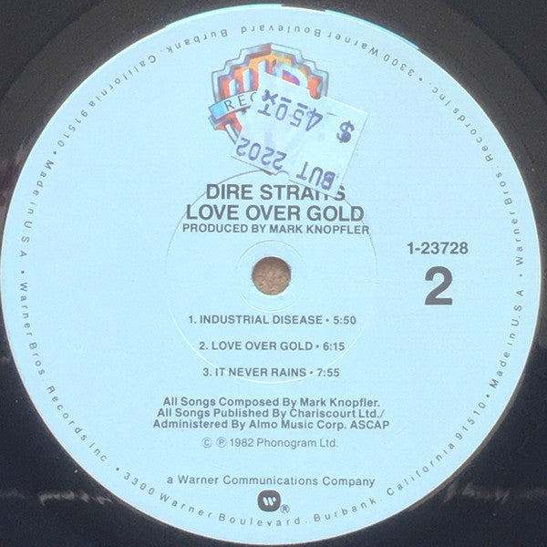 Dire Straits : Love Over Gold (LP, Album, RM, RP, RTI)