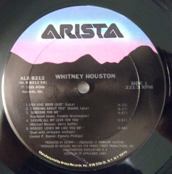 Whitney Houston : Whitney Houston (LP, Album, Club, CRC)