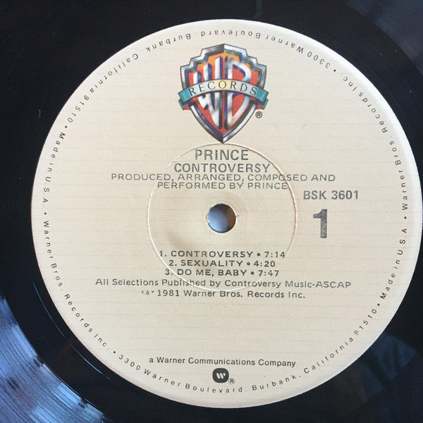 Prince : Controversy (LP, Album, Jac)