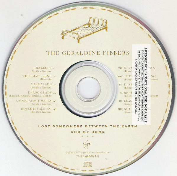 The Geraldine Fibbers : Lost Somewhere Between The Earth And My Home (CD, Album, Promo)