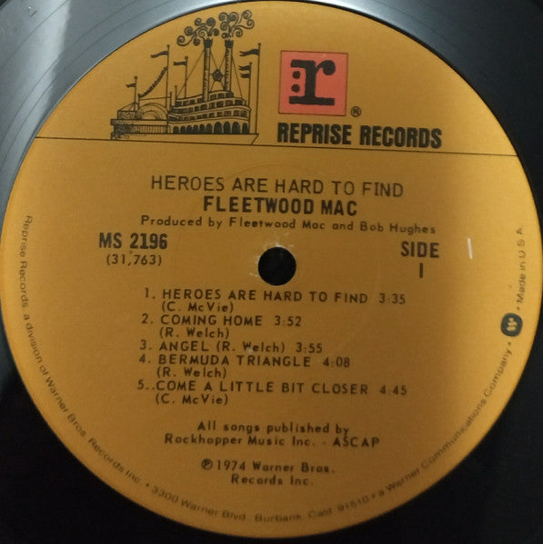 Fleetwood Mac : Heroes Are Hard To Find (LP, Album, RE, RP, Jac)