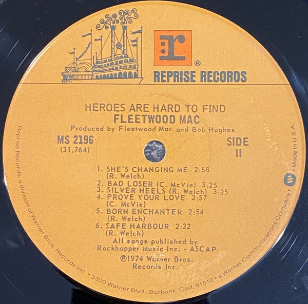 Fleetwood Mac : Heroes Are Hard To Find (LP, Album, RE, RP, Jac)