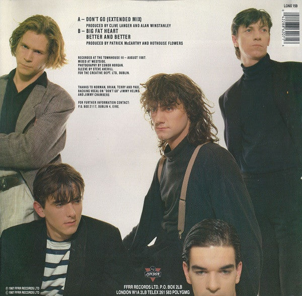 Hothouse Flowers : Don't Go (12")