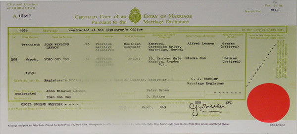 John Lennon & Yoko Ono : Wedding Album (LP, Album, RE + Box)