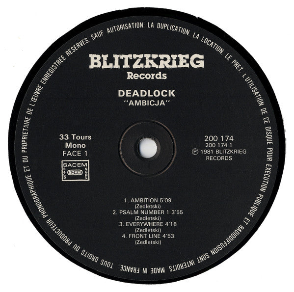 Deadlock (2) : Ambicja (LP, Album, Mono)