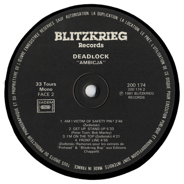 Deadlock (2) : Ambicja (LP, Album, Mono)