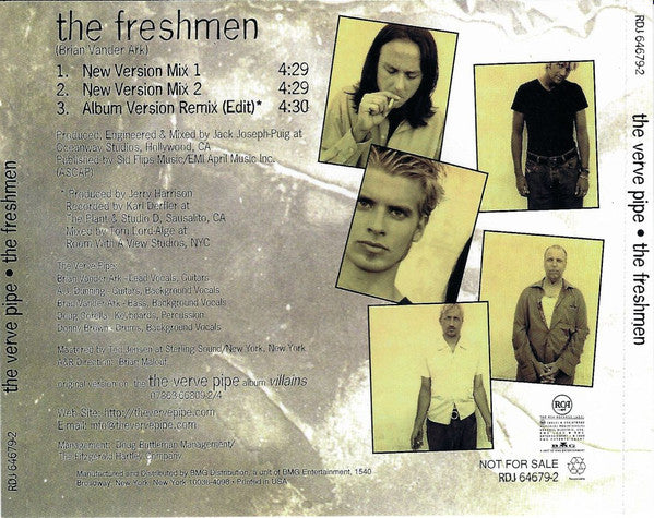 The Verve Pipe : The Freshmen (CD, Single, Promo)