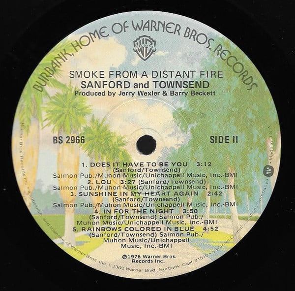 The Sanford-Townsend Band : Smoke From A Distant Fire (LP, Album, Win)